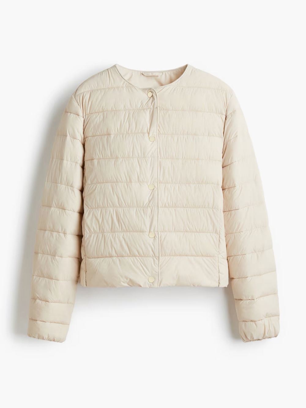 H&m Puffer Jacket in Cream - Women's